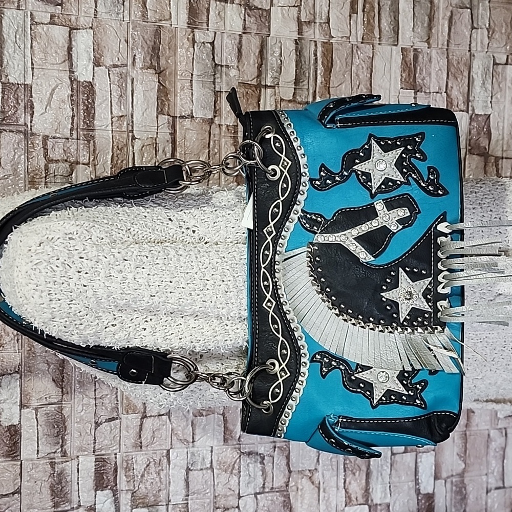 Western Vintage Turquoise Purse